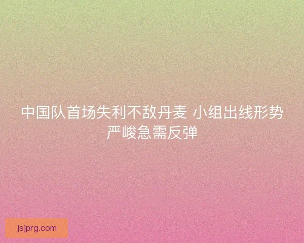 中国队首场失利不敌丹麦 小组出线形势严峻急需反弹 中国队首场失利不敌丹麦 小组出线形势严峻急需反弹